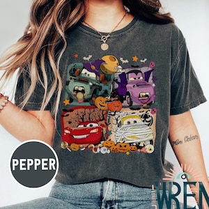 Retro Radiator Springs Cars Movie Halloween Shirt, Lightning McQueen Halloween Shirt, Disney Halloween Trip, Halloween Party, Halloween Gift
