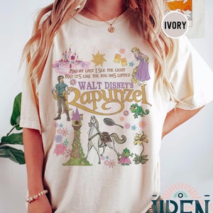 Vintage Rapunzel Tangled Shirt, Floral Rapunzel Shirt, WDW Disney Princess Shirt, Disneyworld Shirt, Tangled Lanterns Shirt, Pascal Shirt