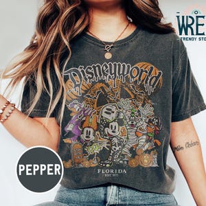 Retro Comfort Colors Disneyworld Est. 1971 Halloween Shirt, Mickey and Friends Shirt, Disney Halloween Party Tee, Disney World Halloween Tee