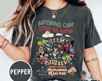 Vintage nichts kann uns jetzt stoppen Mickey & Minnies Runaway Eisenbahn Shirt, Disney Fahrt Shirt, BTW Magic Kingdom Familien Urlaubs Reise 2025 T-Shirts