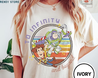 Retro bis Infinity und darüber hinaus Shirt, Disney passende Shirts, Buzz Lightjahre Shirt, Toy Story Shirt, Spielzeug Geschichte Geburtstagsparty Shirt, BTW Shirt