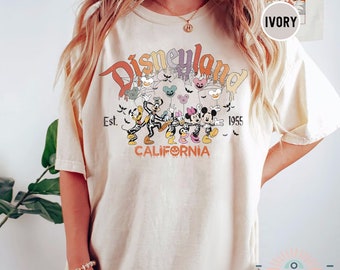Camiseta vintage de Halloween de Disneyland: Camiseta de otoño de Mickey y sus amigos