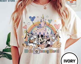 Retro Disneyworld Comfort Colors Shirt: Mickey and Friends
