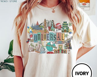 Retro Disney Universal Studios Shirt, Vintage Universal Studio Trip Shirt, Disney Family Trip Shirt, Disneyworld Shirt, Disneyland 2024 Tee