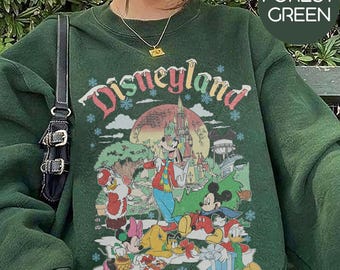 Vintage Mickey and Friends Disney Christmas Shirt, Disneyland Xmas T-Shirt, Magic Kingdom Holiday Tee, Disney Family Trip 2025 Sweatshirts