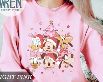 Vintage Micky und Freunde Weihnachten Sweatshirt, Disney Weihnachten Sweatshirt, Disneyland Sweatshirt, Weihnachten Familie Shirt, Disney Weihnachten Tee