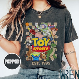Disney Toy Story Est 1995 Comfort Colors Shirt, Disney Toy Story Characters Group shirt, Disney Family Vacation Trip, Disney Trip 2024 Shirt