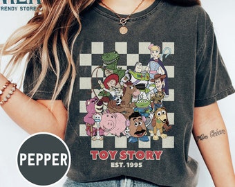 Vintage Disney Toy Story Est 1995 Comfort Color Shirt, Disneyland Toy Story Shirt, Woody Buzz Shirt, Toy Story Land Shirt, Disney Trip Shirt