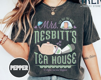 vintage Disney Toy Story chemise Buzz l'Éclair Mme Nesbitt's Tea House 1995, t-shirt Disney Pixar Toy Story to Infini-tea and Beyond, t-shirt Disney