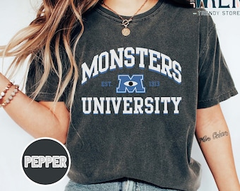 Retro Monsters University Shirt, Disney Shirt, Funny Shirt, School Shirt, Teacher Shirt, Disney Trip Tee, Unisex Graphic Shirt, Movie Shirts