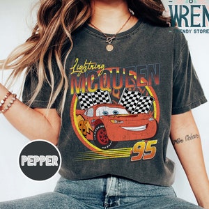 Retro Lightning McQueen Shirt, Disney Cars, Disney Birthday, Cars Birthday Gifts, Disney Pixar Shirt, Disneyland Shirt, Disneyworld Shirts