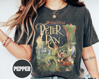 Vintage Walt Disney Peter Pan Shirt, Retro Disney Shirt, Disney Tinker Bell, Disneyworld Shirt, Disneyland Family, Disney Family Trip Shirt