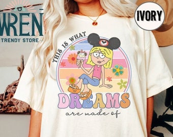 Retro 90er Jahre Süßes Mickey Lizzie McGuire Comfort Color Shirt, das sind Träume, aus T-Shirt, Magic Kingdom Disneyland Familienurlaub Geschenk