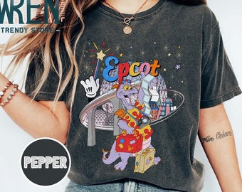 Retro Disney Figment Epcot Comfort Colors Shirt, Vintage Epcot Figment Shirt, Disneyland Shirt, Disney Family Shirts, Disneyworld Shirts