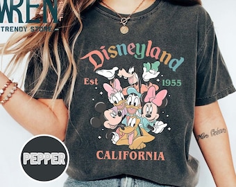 Retro Mickey and Friends Disneyland 1955 Comfort Colors Shirt
