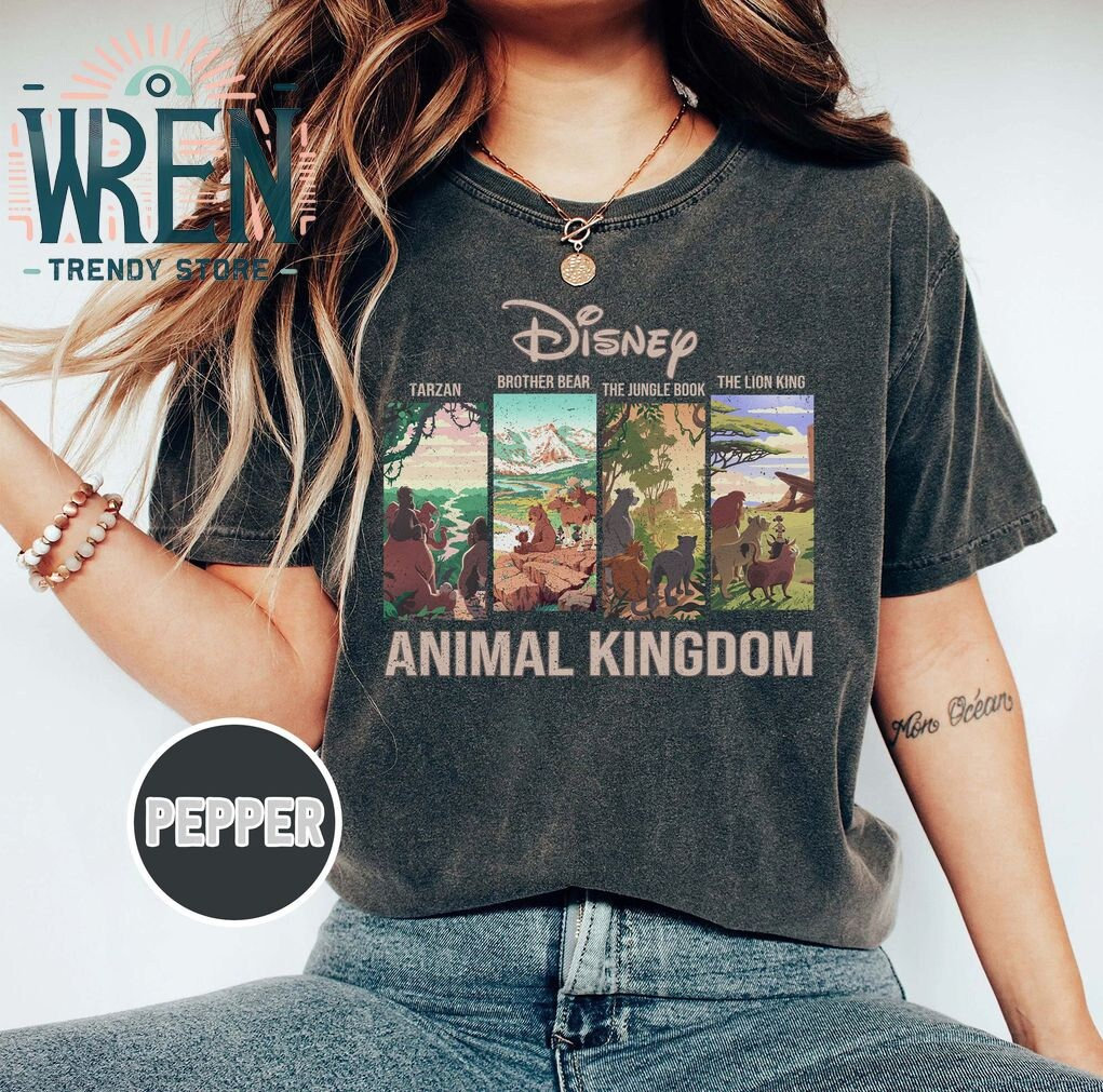 Retro Disney Animal Kingdom Comfort Colors Shirt, Vintage Disney Wild Shirt, Hakuna Matata, Mickey Safari, Lion King, Tazan, Disney Trip Tee