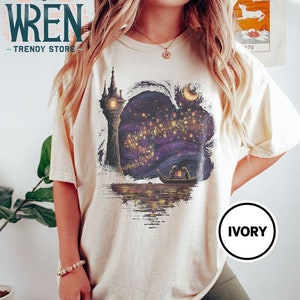 Retro Disney Tangled Rapunzel Comfort Color Shirt, Vintage Princess Rapunzel T-shirt, Disney Princess Family Trip Tee, Disney Lanterns Shirt