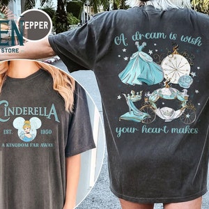 Vintage Disney Cinderella EST 1950 Two Side Shirt, Walt Disneyworld Princess Shirt, Disney Trip 2024 Shirt, Disney Cinderella Princess Shirt