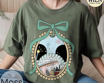 Vintage Coquette Bow Disney Epcot Shirt, Epcot World Tour T-Shirt, Disney Familienurlaub Shirts, Mickey Epcot Shirt, Disney Reise 2025 Shirt