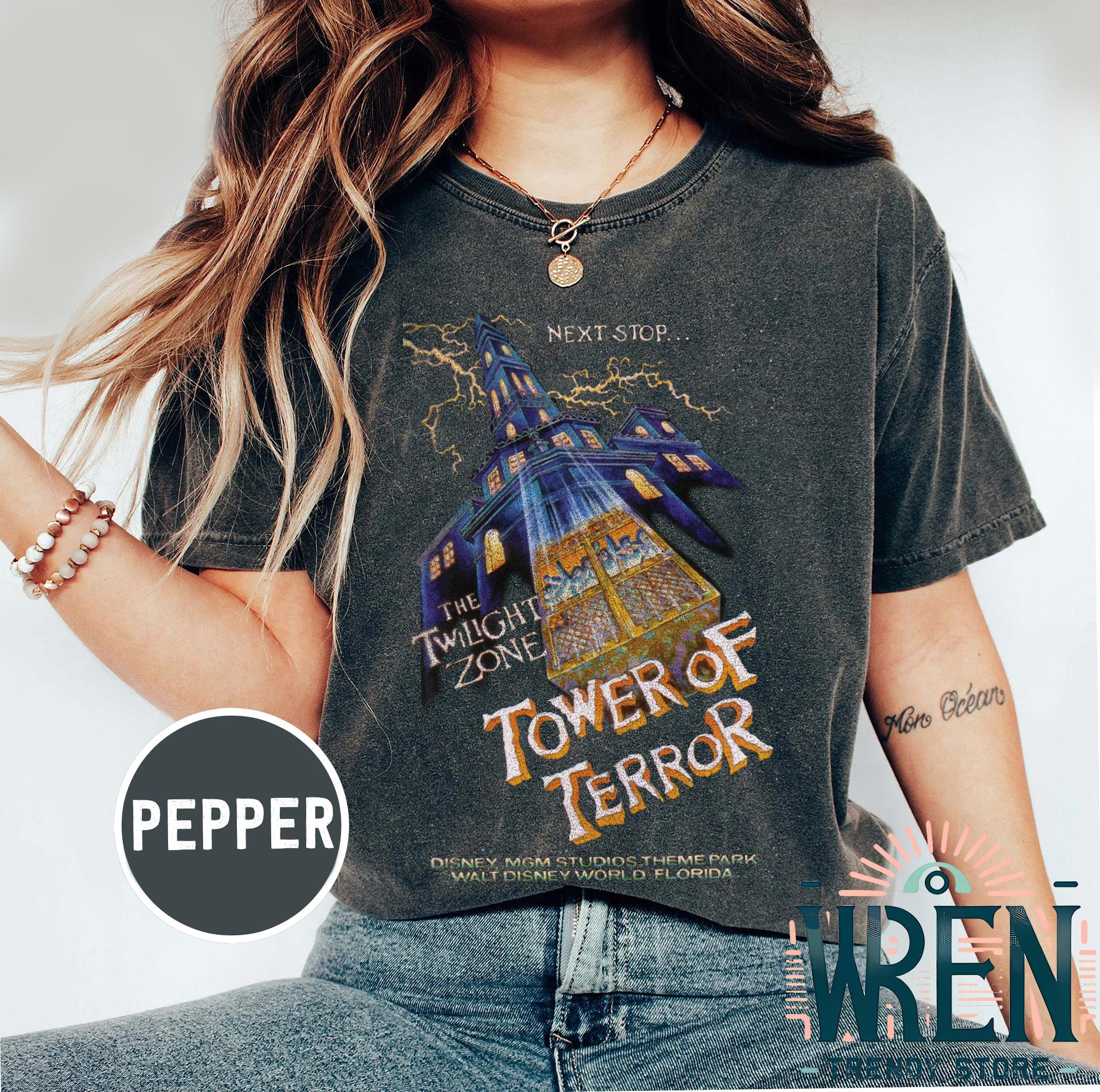 DISNEY Tower of Terror Tシャツ Vintage Disney World Twilight Zone Tower Of Terror T-shirt