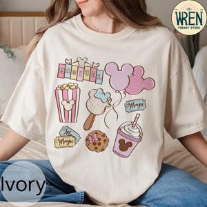 Retro Disney magische Pastell Park Snacks Shirt, Disneyland Magie Shirt, magisches Schloss Shirt, Disneyland Snacks Shirt, Epcot Snack Shirt