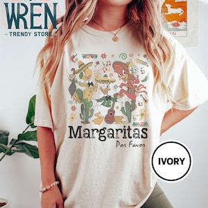 Vintage Disney Margarita Comfort Colors Shirt, Retro Disney Epcot Shirt, Margaritas Epcot Shirt, The Three Caballeros Shirt, Disney Trip Tee