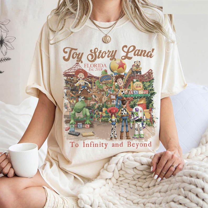 Comfort Colors Retro Toy Story Land Comfort Colors Shirt, Toy Story Tee, Disney Pixar Tee, Woody Buzz Toy Story Party, Comfort Colors Shirt image 1