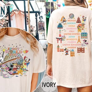 Retro Epcot Center Mickey And Friends Artist Shirt, Disney Epcot International Festival Of The Arts 2025 Matching, WDW Resort Family Holiday