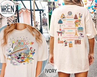 Retro Epcot Center Mickey And Friends Artist Shirt, Disney Epcot International Festival Of The Arts 2025 Matching, WDW Resort Family Holiday