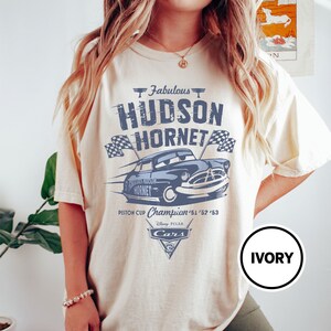 Retro Fabelhafte Hudson Hornet Shirt, Disney Comfort Farben Shirt, Disney Cars Shirt, Cars Geburtstag Shirt, Disney Pixar Shirt, Disneyworld T-Shirt