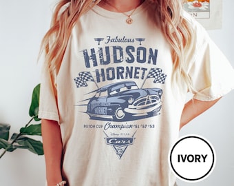 Camisa retro fabulosa de Hudson Hornet, Camisa Disney Comfort Colors, Camisa de Disney Cars, Camisa de cumpleaños de Cars, Camisa de Disney Pixar, Camiseta de Disneyworld