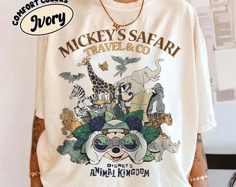 Maglietta vintage Disney Animal Kingdom, maglietta divertente Topolino e i suoi amici, maglietta Disney Safari Mode, vacanza Disney, viaggio a Disneyworld