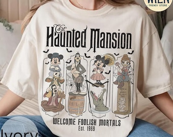 Retro Disney Halloween Haunted Mansion Shirt, Mickey and Friends Halloween Tee, Mickey's Not So Scary Halloween Party, Disney Halloween Tee