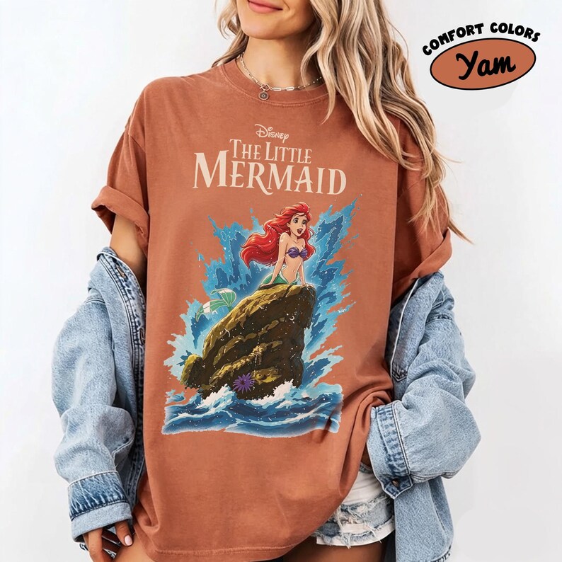 Vintage Disney The Little Mermaid Shirt Princess Ariel Shirt Disney The Little Mermaid T-Shirt, Disney Princess Shirt Disney Family Tee 2026 image 6