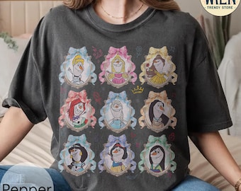 Akvarell kokett rosetter Olaf anpassad Disney prinsessa karaktärer t-shirt, Belle Aurora Elsa Ariel t-shirt, Olaf Frost, Magic Kingdom flickaresa