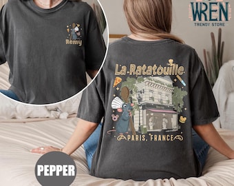 Comfort Colors® Little Chef Remy T-shirt, Disney Ratatouille Paris Shirt, Pixar Ratatouille Tee, Gusteau's Shirt, Disney Cute Mouse Shirt