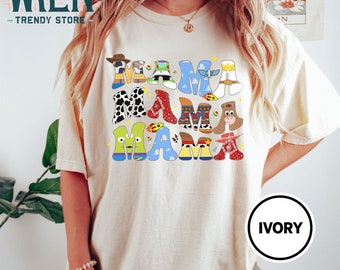 Vintage Disney Toy Story Mama Comfort Colors-skjorta, Disney-skjorta, Toy Story-skjorta, Disneyland-skjortor, Disney Pixar-skjorta, Disney-mammaskjorta