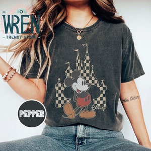 Retro Disney Classic Mickey Mouse Pose Comfort Colors Shirt, Vintage Disney Mickey Shirt, Disneyland Holiday Vacation Shirt, Disney Shirt