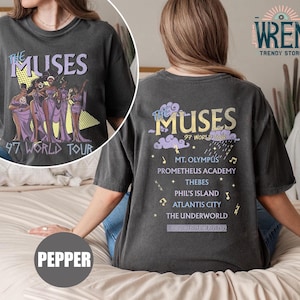 Retro Disney Hercules The Muses 97 World Tour Comfort Color Shirt, Retro Disney Hercules Diva The Muses Song Concert, Disney Girl Trip Shirt