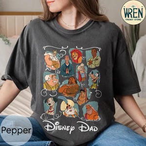 Comfort Colors® Disney Dad Shirt, Disney Best Dad Shirt, Father&#39;s Day Gift, Disney Dad Era Sweatshirt, Disneyland Vacation Trip 2025 Shirt