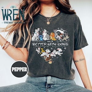 Retro Life is Better With Dogs Disney Shirt, Vintage Disney Dogs Shirt, Disney Dog Mom & Lovers, Magic Kingdom Shirt, Disney Animals Shirt