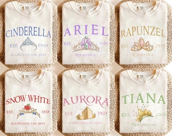 Personalized Disney Princesses Shirts, Princess Girl Trip Shirt, Princess Birthday Girl Shirt, Girl Disney Trip 2026, Disney Family Trip Tee