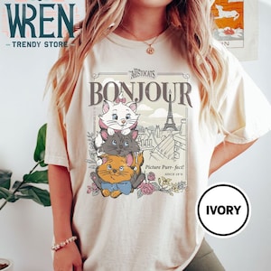 The Aristocats Comfort Colors Shirt: Marie Cat Lover Tee