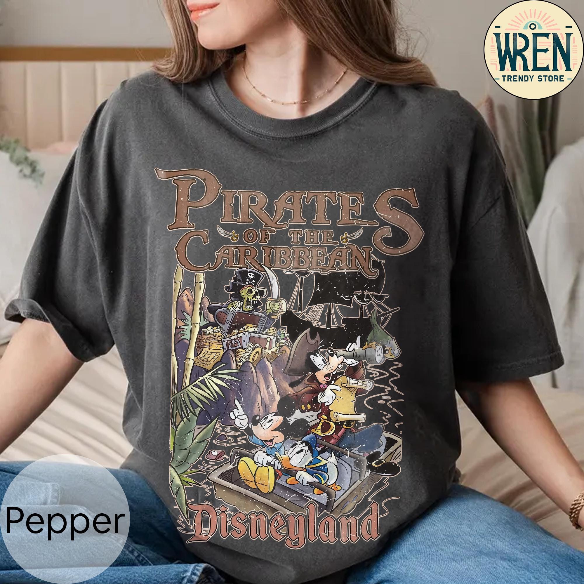 アメリカ限定】カリブの海賊パイレーツオブカリビアンミッキー Tシャツ