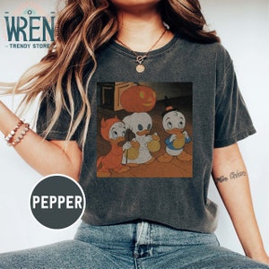 Vintage Disney Donald Halloween Tshirt, Halloween Shirt, Disney World Tee, Disney Trip Shirts, Halloween Party, Family Halloween 2024 Shirts