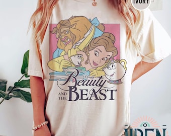 beauty:beast Tシャツ レイヤード 風 Retro Disney Beauty and the Beast Shirt, Disney Belle Princess