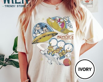 Maglietta retrò Disney Space Astronauts, maglietta vintage Space Mountain anni '90, maglietta Tomorrowland, maglietta Disney World, maglietta Disneyland, Disney Park