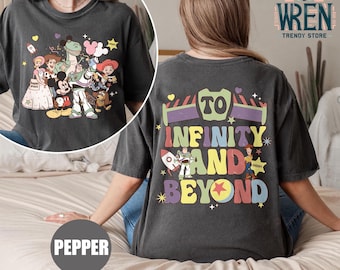 Vintage Toy Story Comfort Colors Tee: Infinity and Beyond Shirt