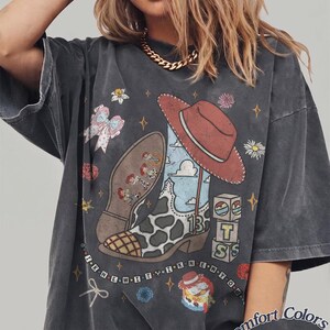 Retro Disney Vintage Jag visste det Jag visste dig T-shirt, TS och Toy Story 5 vänskapströja, Woody Buzz Lightyear T-shirt, Disneyland Toy Story-familjen bild 2