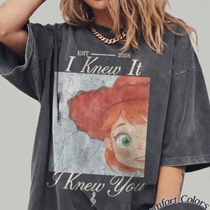 Vintage Watercolors TS Jessie Toy Story 5 Comfort Colors T-Shirt, Retro I Knew It I Knew You, Disneyland Toy Story Family Matching Tee Shirt image 2